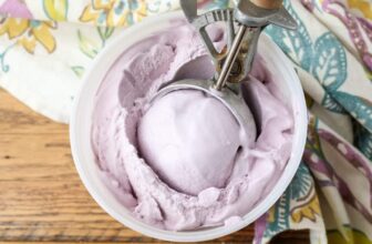 Grape Ice Cream – Barefeet within the Kitchen