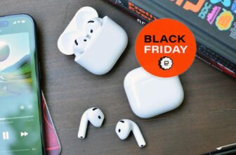Decide up a pair of AirPods 4 earbuds whereas they’re right down to a brand new low for Black Friday